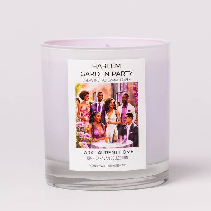 Bougie de luxe Harlem Garden Party pour la vente par Tara Laurent Home