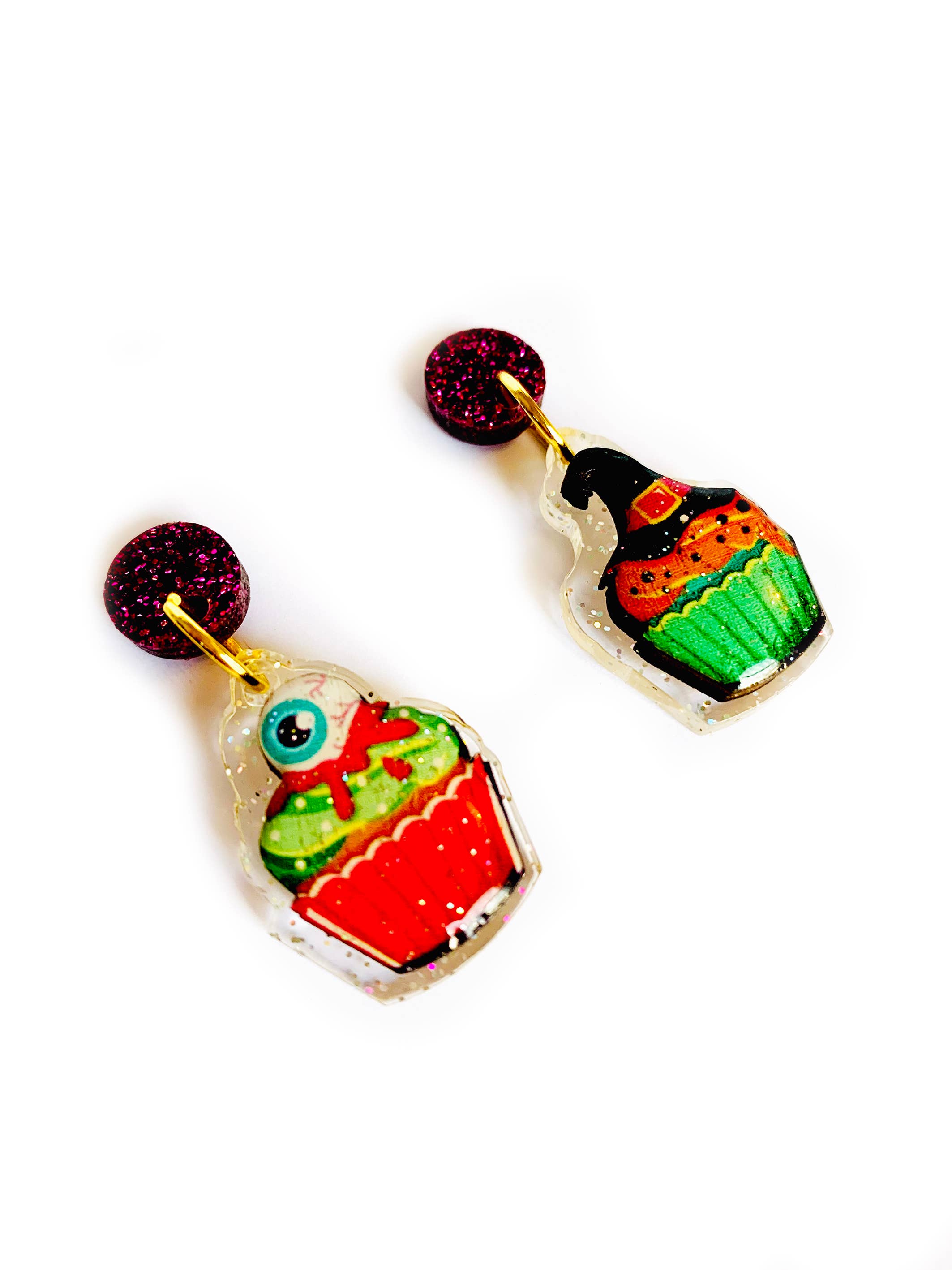 Rosie Rose Parker - Wholesale Dangle Earrings - horror cupcake earrings halloween earrings statement6