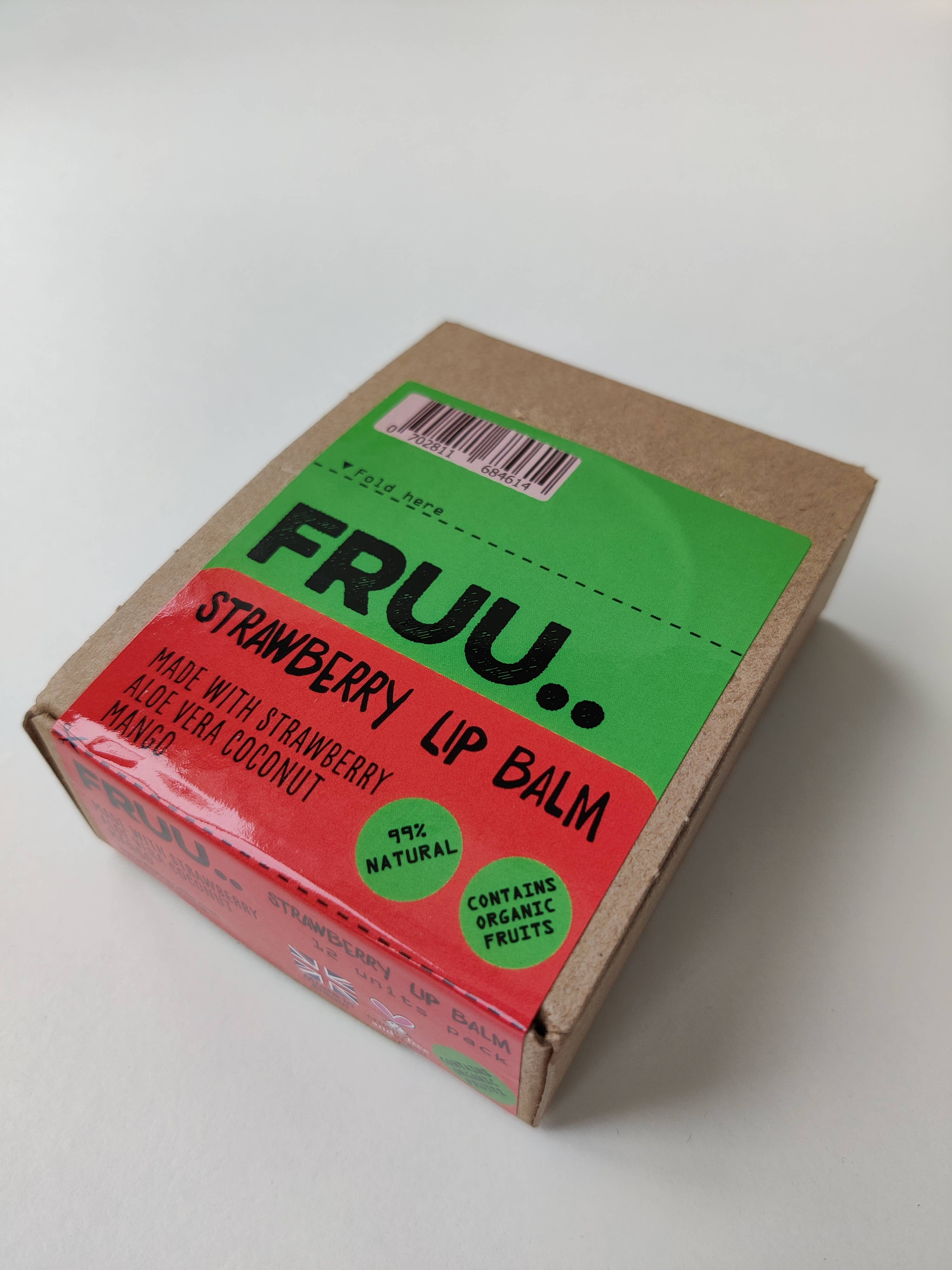 FRUU Cosmetics – wholesale Lip Balm – FRUU Strawberry Lip Balm1
