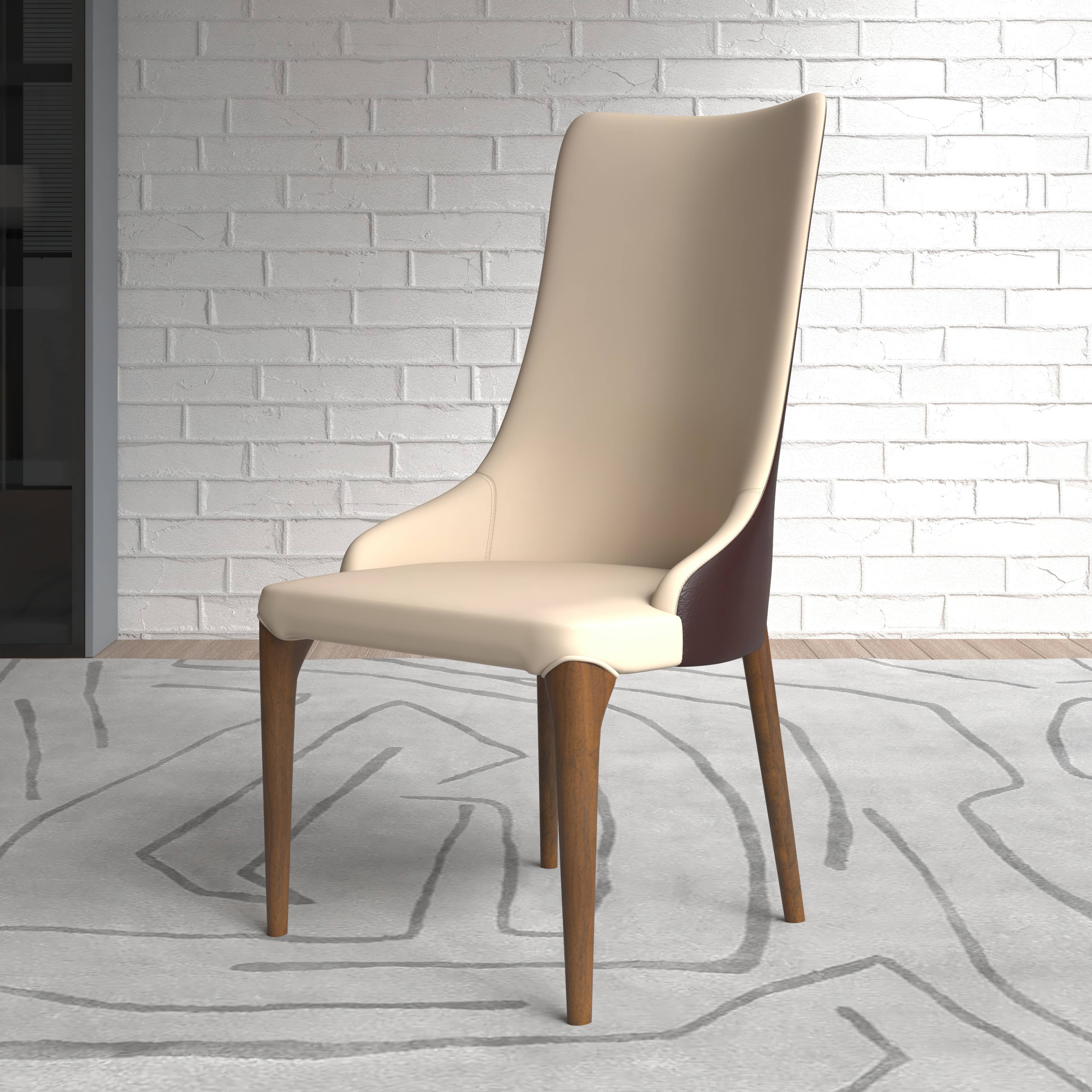 LeisureMod - Wholesale Chair - Elm Modern Leather Dining Chair for Home Kitchen Dining Room9