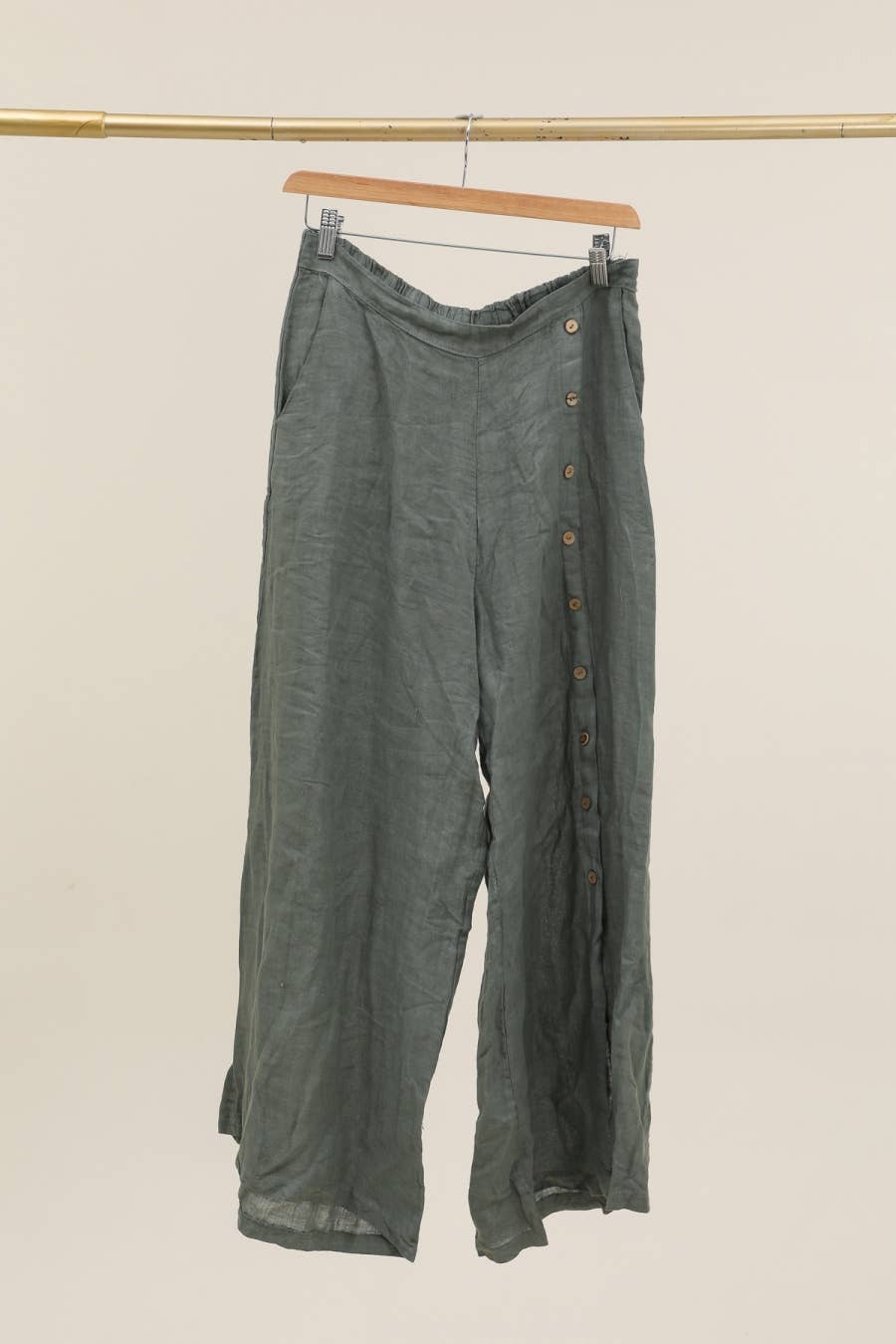 la maison des fibres naturelles – Engroshandel Bukser - Dame – Knapbukser med lige ben 9320 100%LIN29