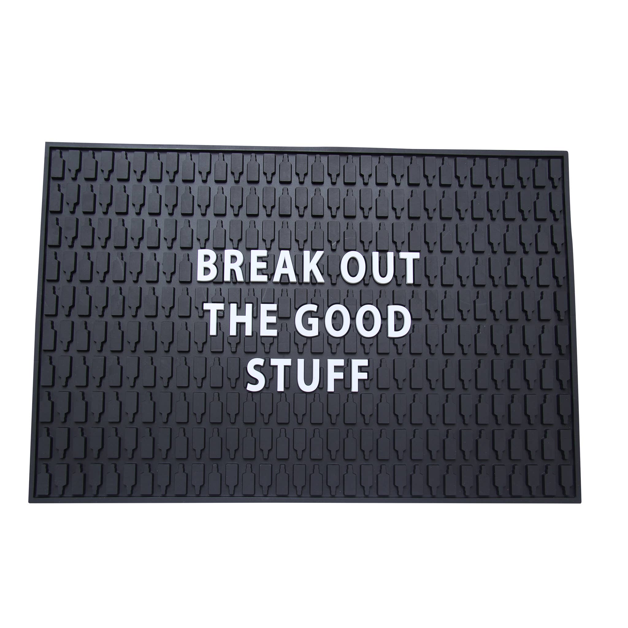 Barrel Down South - Wholesale Bar Tool - Break Out The Good Stuff Bar Mat - Bourbon - Bourbon Bar2