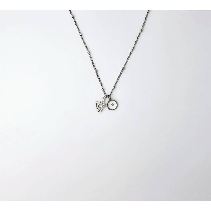 Olive Dominus - Wholesale Pendant/Charm Necklace - Holy Spirit Dove & Mustard Seed Christian Necklace