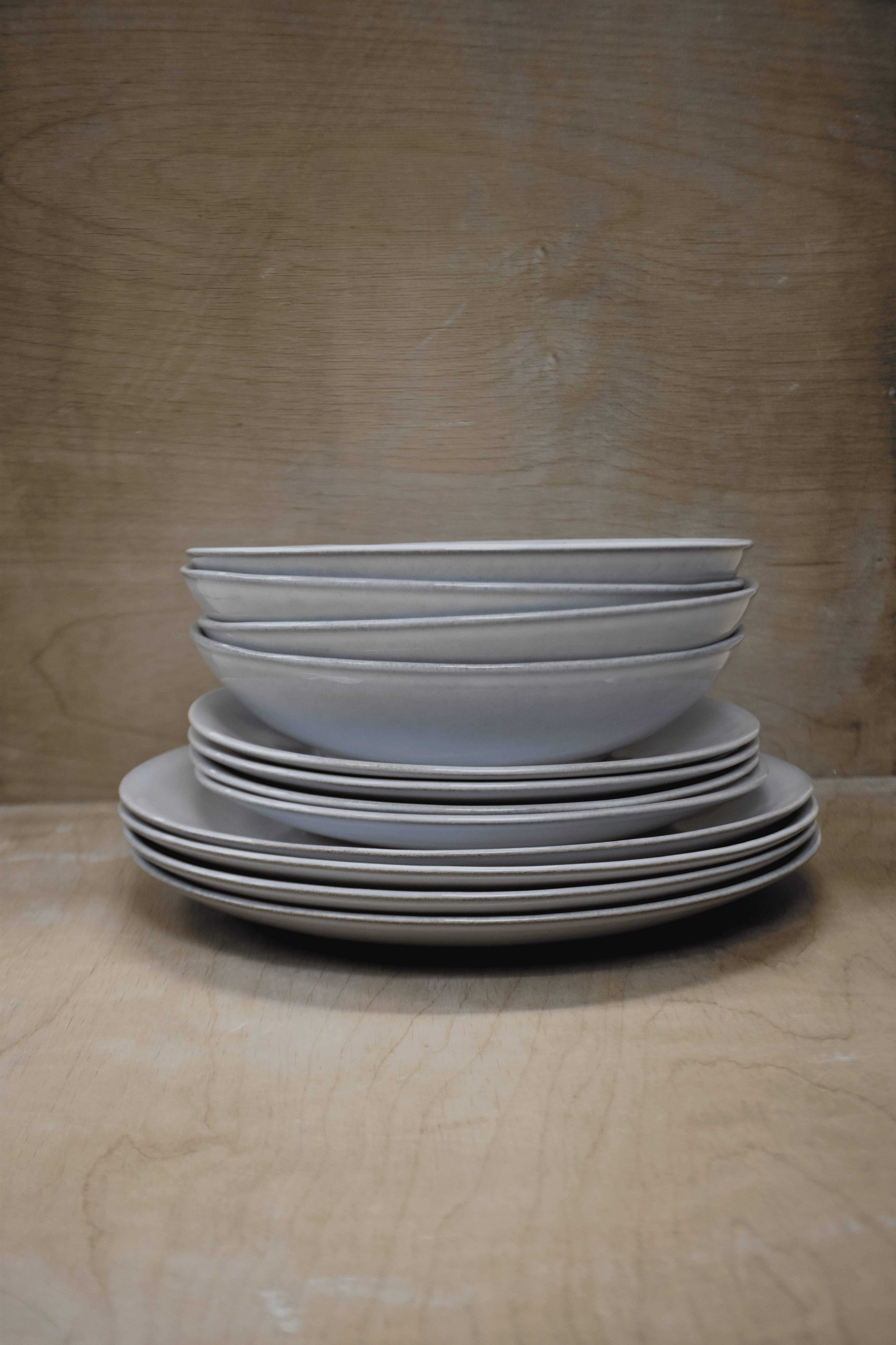 Nosse Ceramics - Wholesale Dinnerware Set - 12 Pcs Dinner Set - Smooth Stone