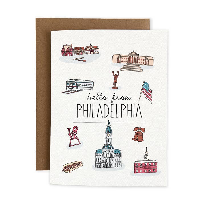 Bonjour de Philly pour la vente par Joli Pop Paper Co.