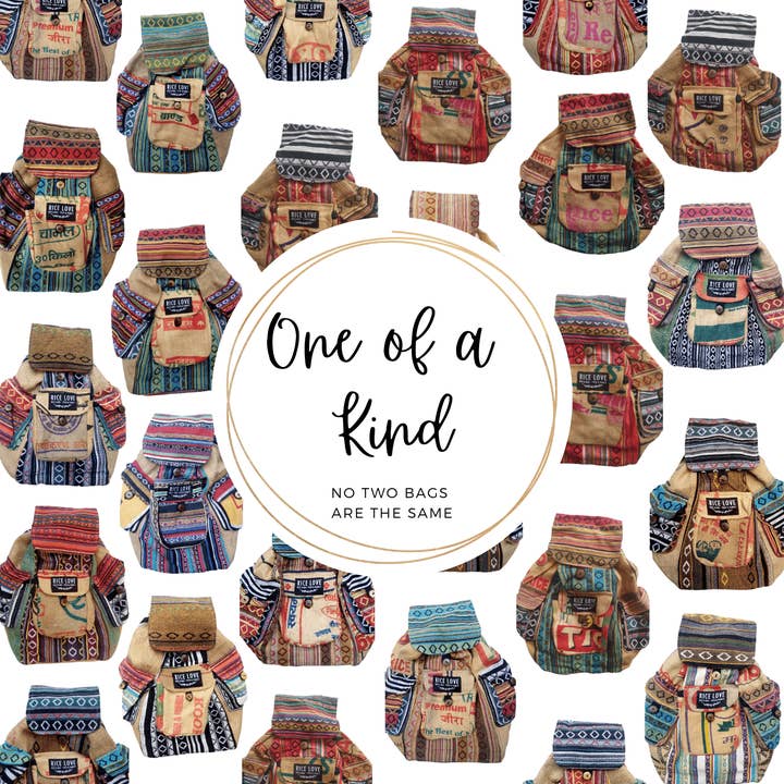 One of a Kind Backpack for wholesale by Rice Love
