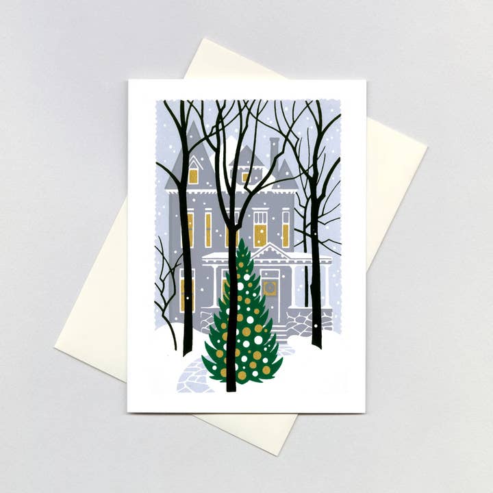 Laughing Elephant – postal de Natal por atacado – Feliz de meados do século — Pacote de cartões de Natal7