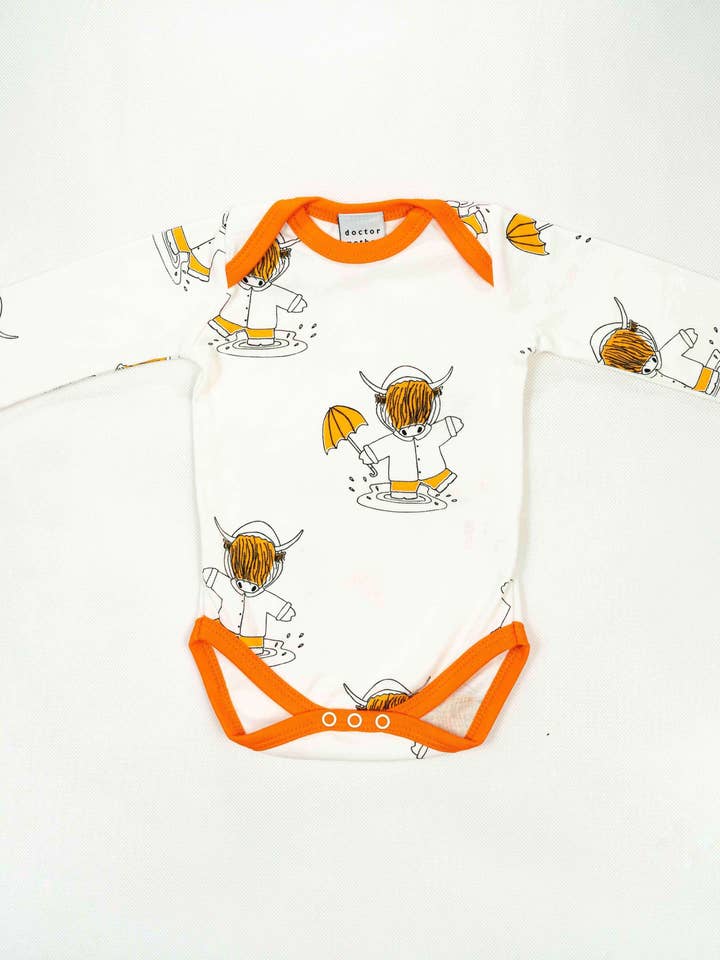 Highland Cow Baby Vest for wholesale by Doctor Mother Other