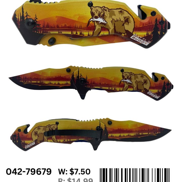 Smithco Distributing - Wholesale Pocket Knife/Holder - Battle Buddy Knives, Pocket Knife168