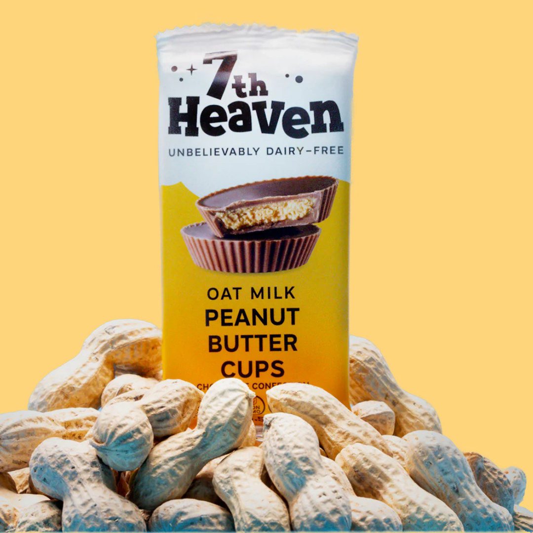 7th Heaven Chocolate - Wholesale Chocolate Bar - Vegan Oat Milk Chocolate Bar -  Peanut Butter Cups, Kosher6