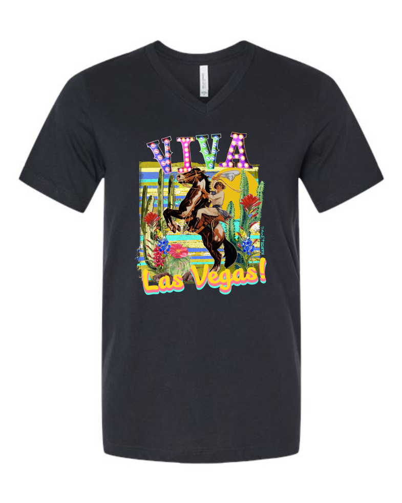 Ranch Swag - Wholesale T-Shirt (Graphic) - Women's - Viva Las Vegas Cowgirl Graphic T-Shirt1