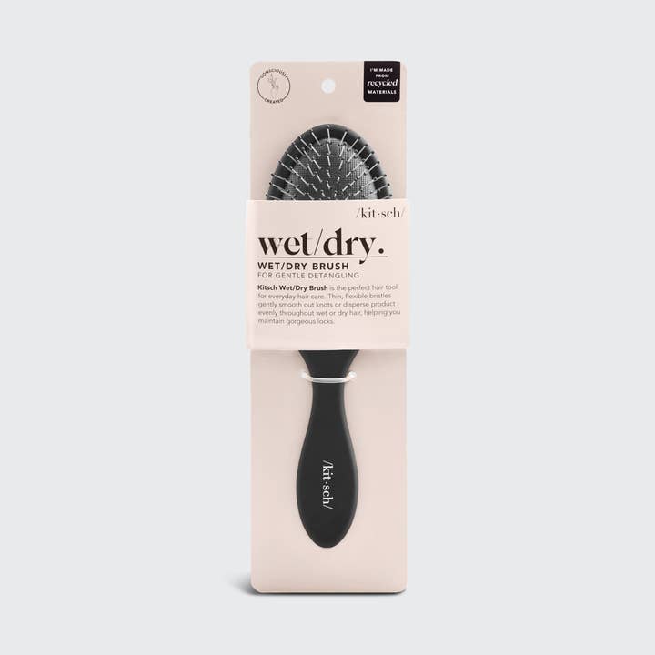 KITSCH - Wholesale Hair Brush/Comb - Wet/Dry Brush in Recycled Plastic