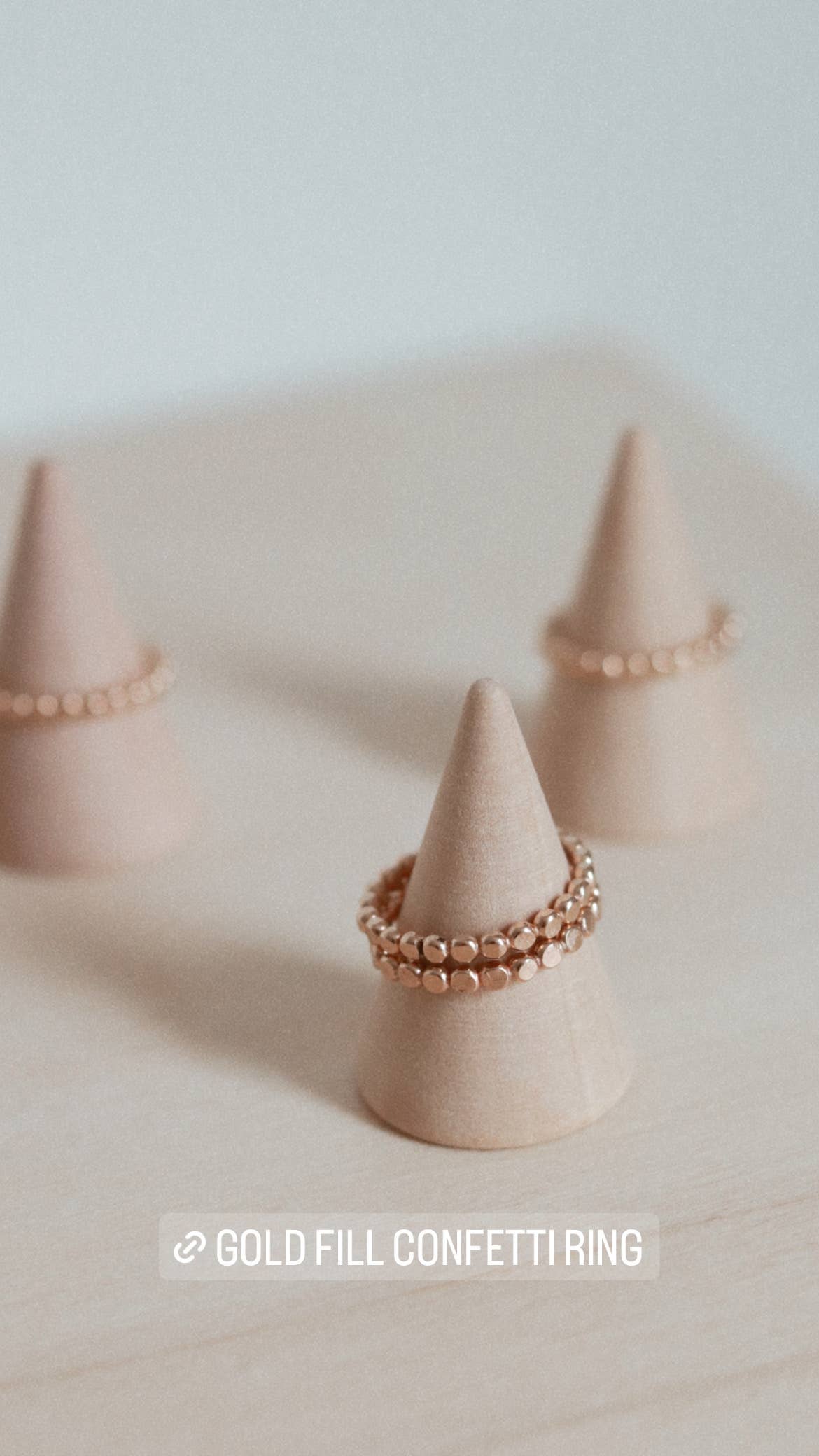 Goldie Jewelry - Vente Anneau/bague à empiler - Bague confettis en or1