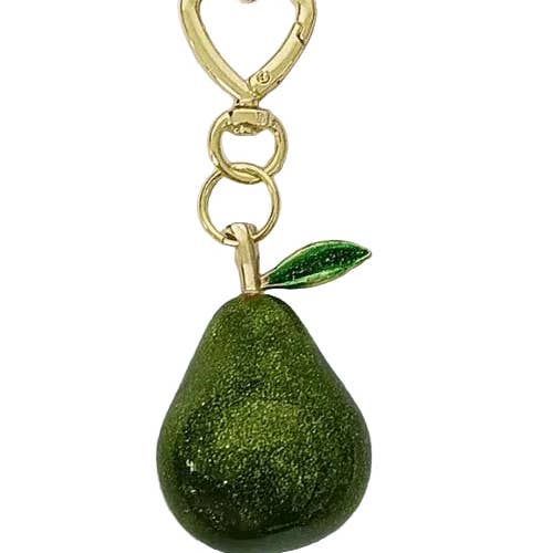 Grøn Pære Taskevedhæng hjerteformet klips BC-21WB009 for engroshandel hos Simply Jewels