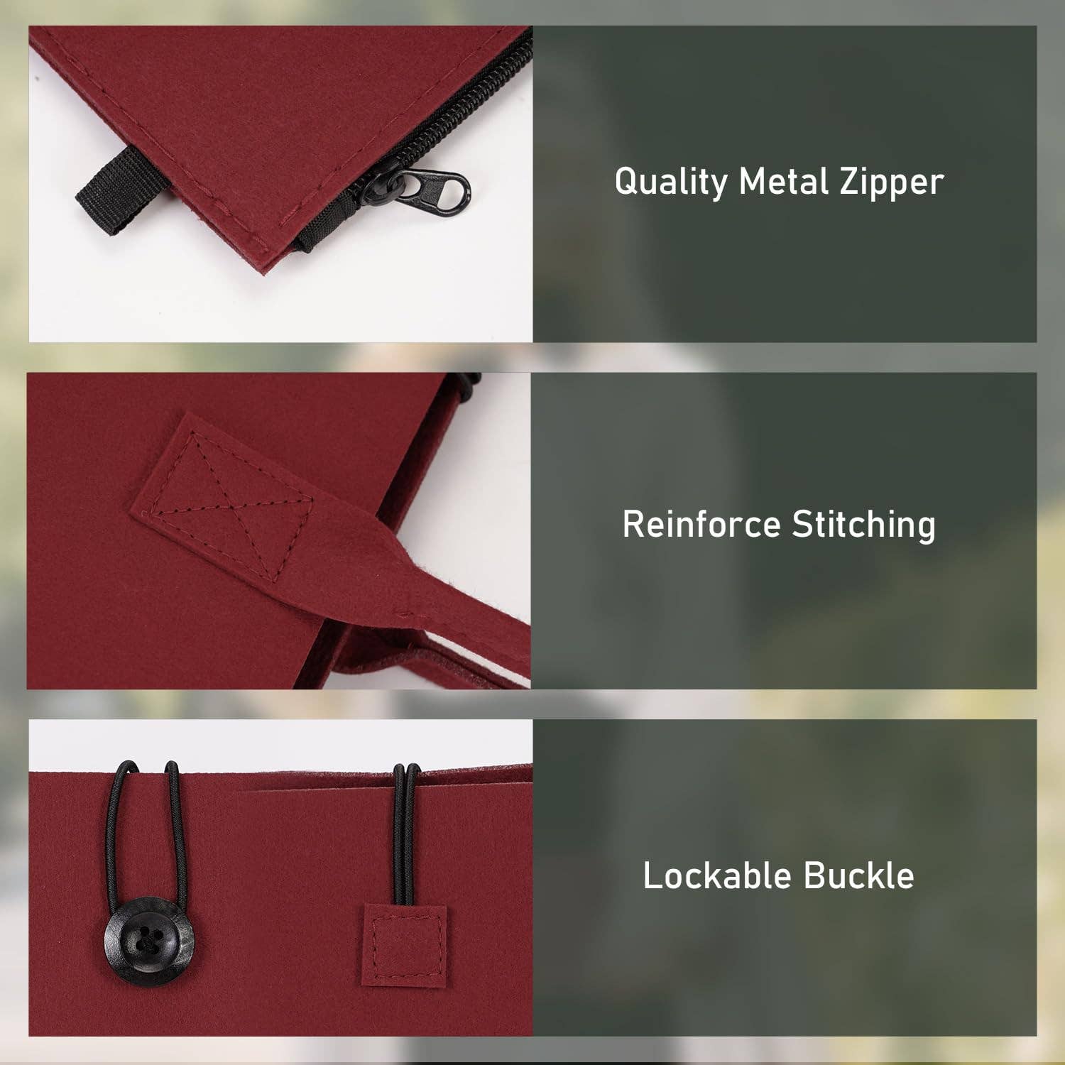 wandf – wholesale Livsmedels-/Shoppingväska – ECOHUB tålig återanvändbar kasse i återvunnet filttyg2