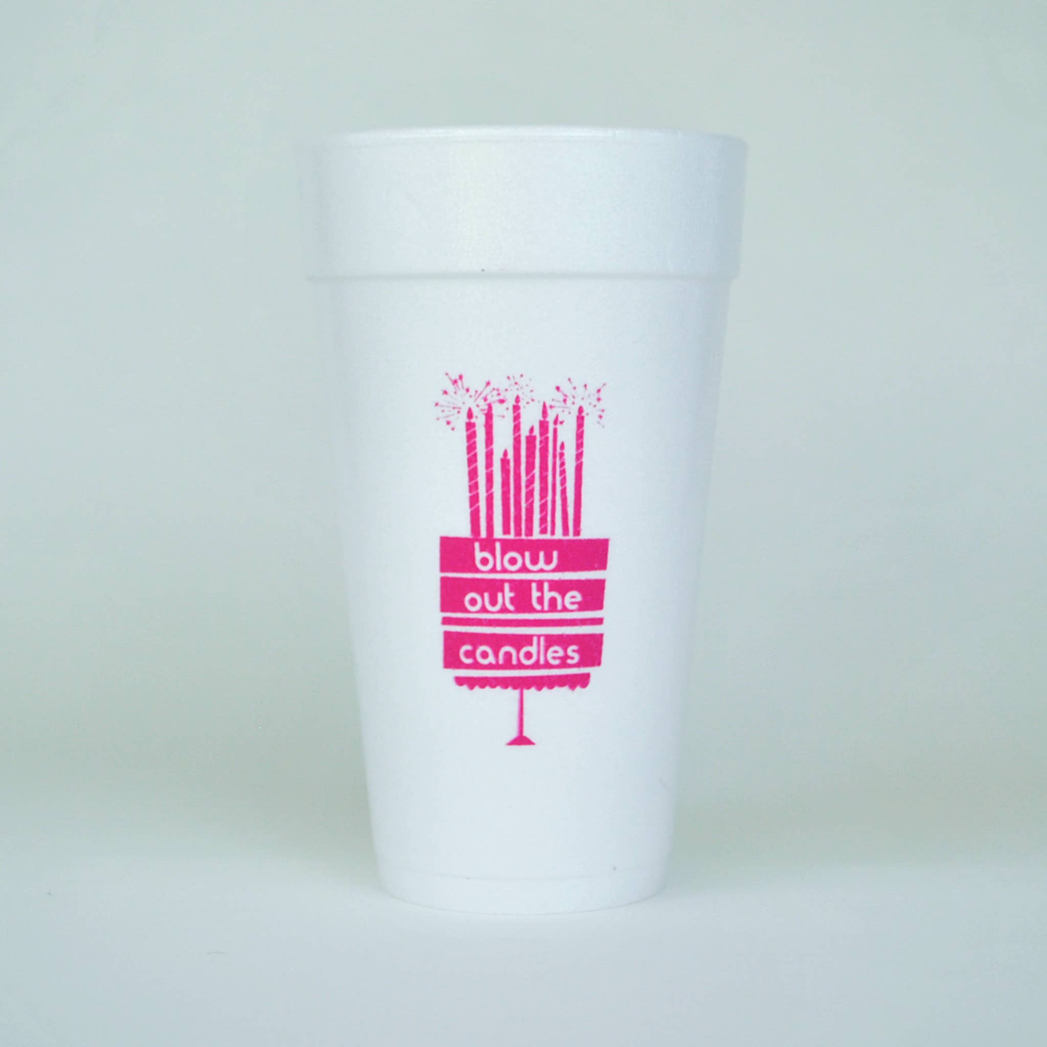 Gatherings by Curated Paperie - Wholesale Disposable Cup - 20oz. Styrofoam Cup 10 Pack Sleeve {Birthday}1