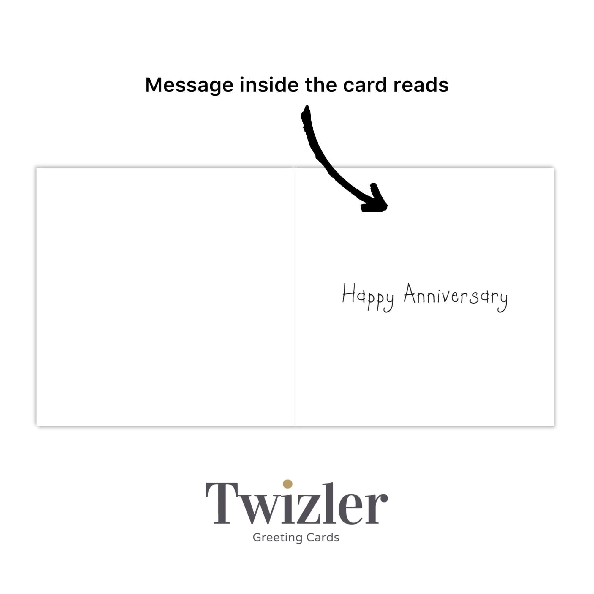 Twizler Ltd - Wholesale Anniversary Card - Happy Anniversary Card with Deer3