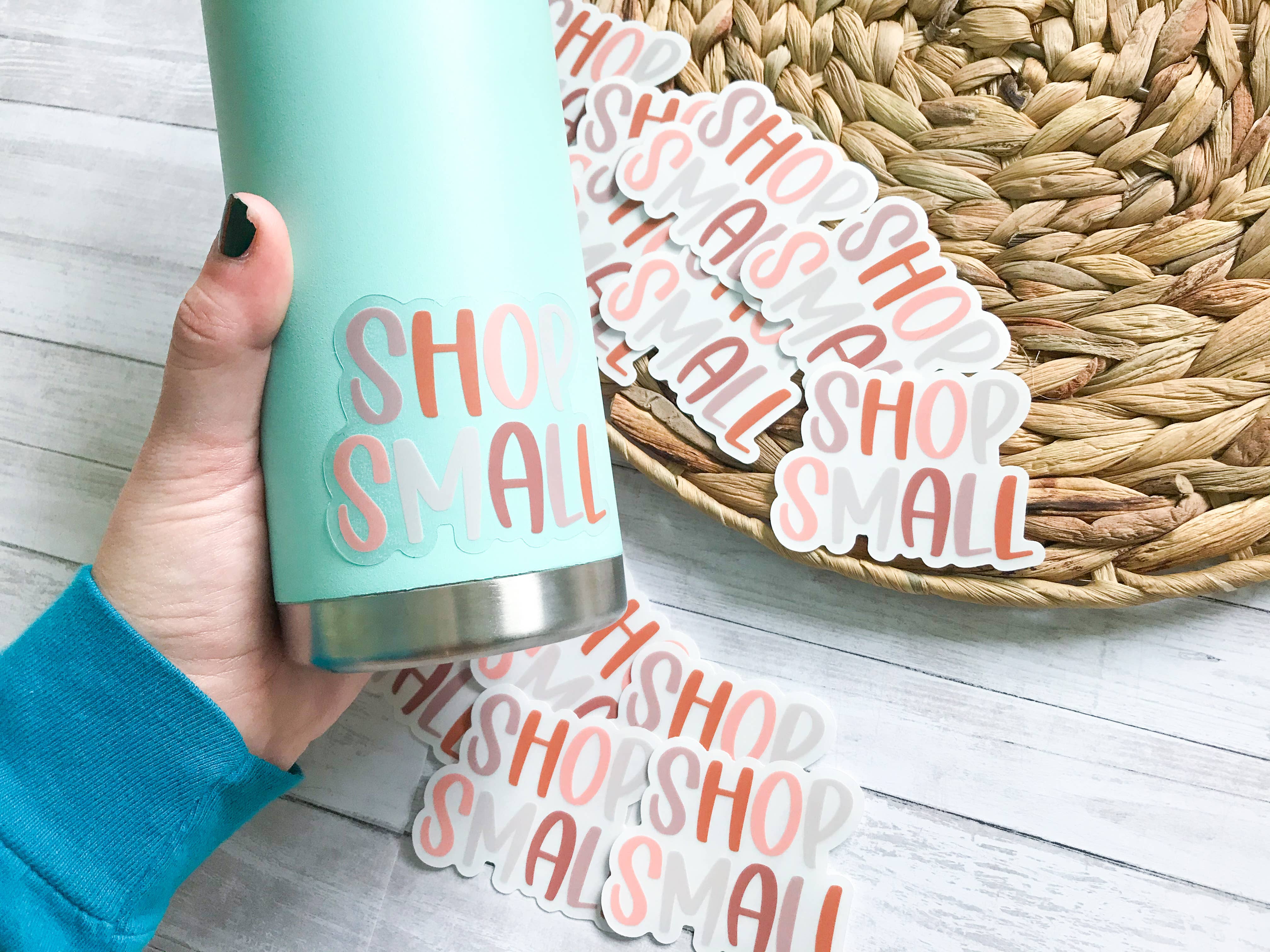 Olivia Jean Boutique - Wholesale Sticker - CLEAR Shop Small Sticker1