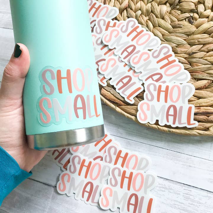 Olivia Jean Boutique - Wholesale Sticker - CLEAR Shop Small Sticker1