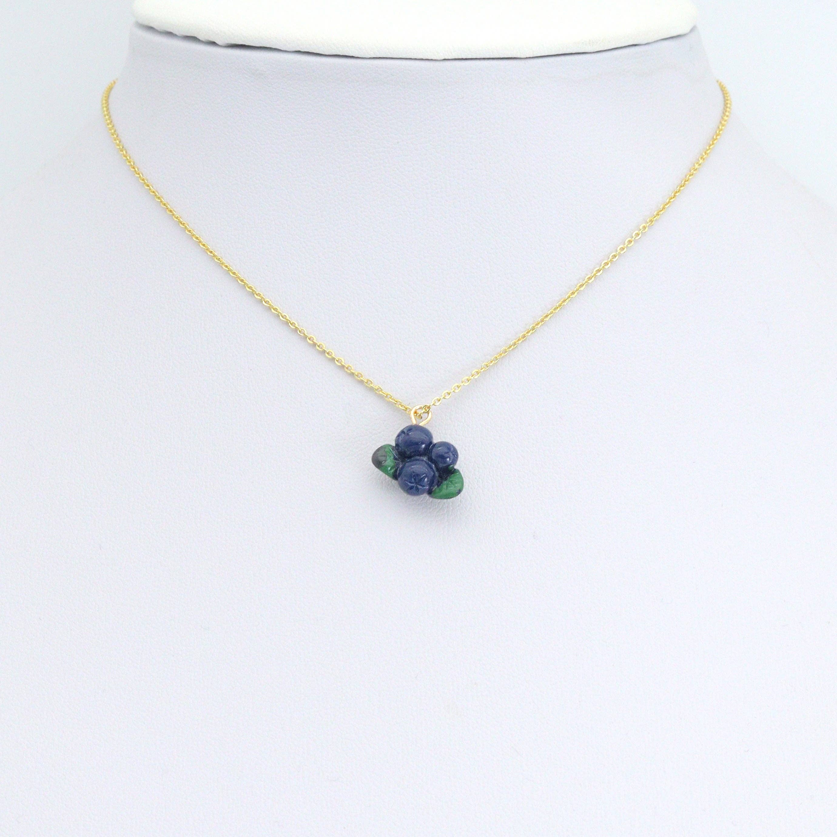 BestBeads&Beyond - Wholesale Individual Charm/Pendant - Cute Enamel  Blueberry Charm Pendant, fruit charm, Sku#LK12441