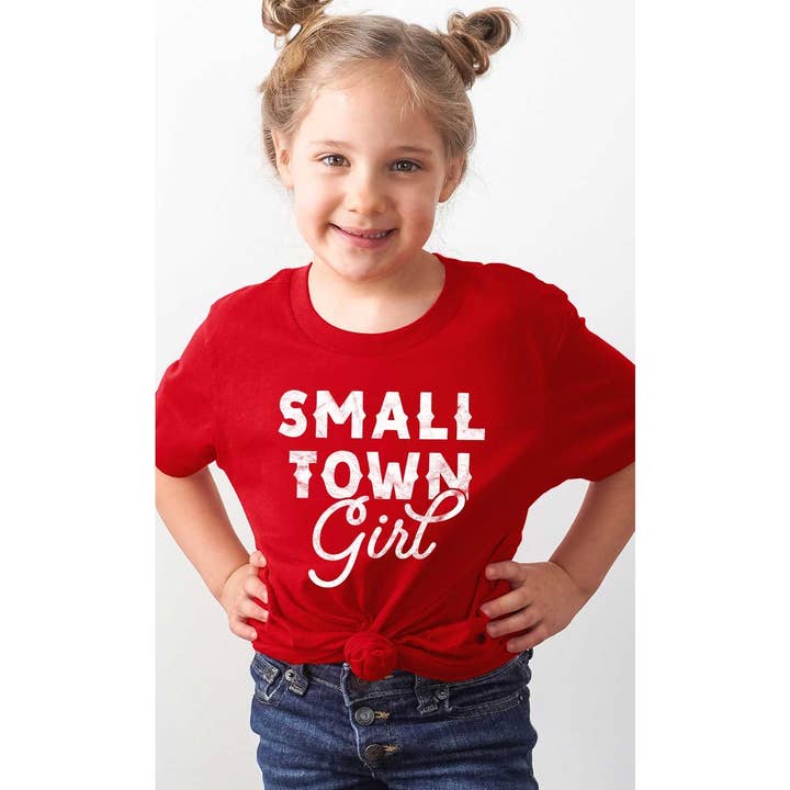 Retro Small Town Girl Kids Graphic Tee for wholesale by Kids By Kissed Apparel