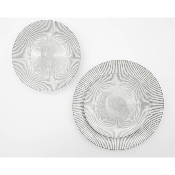 Godinger - Wholesale Dinnerware Set - Laura Grey Porcelain Dinnerware Set, Services Four1