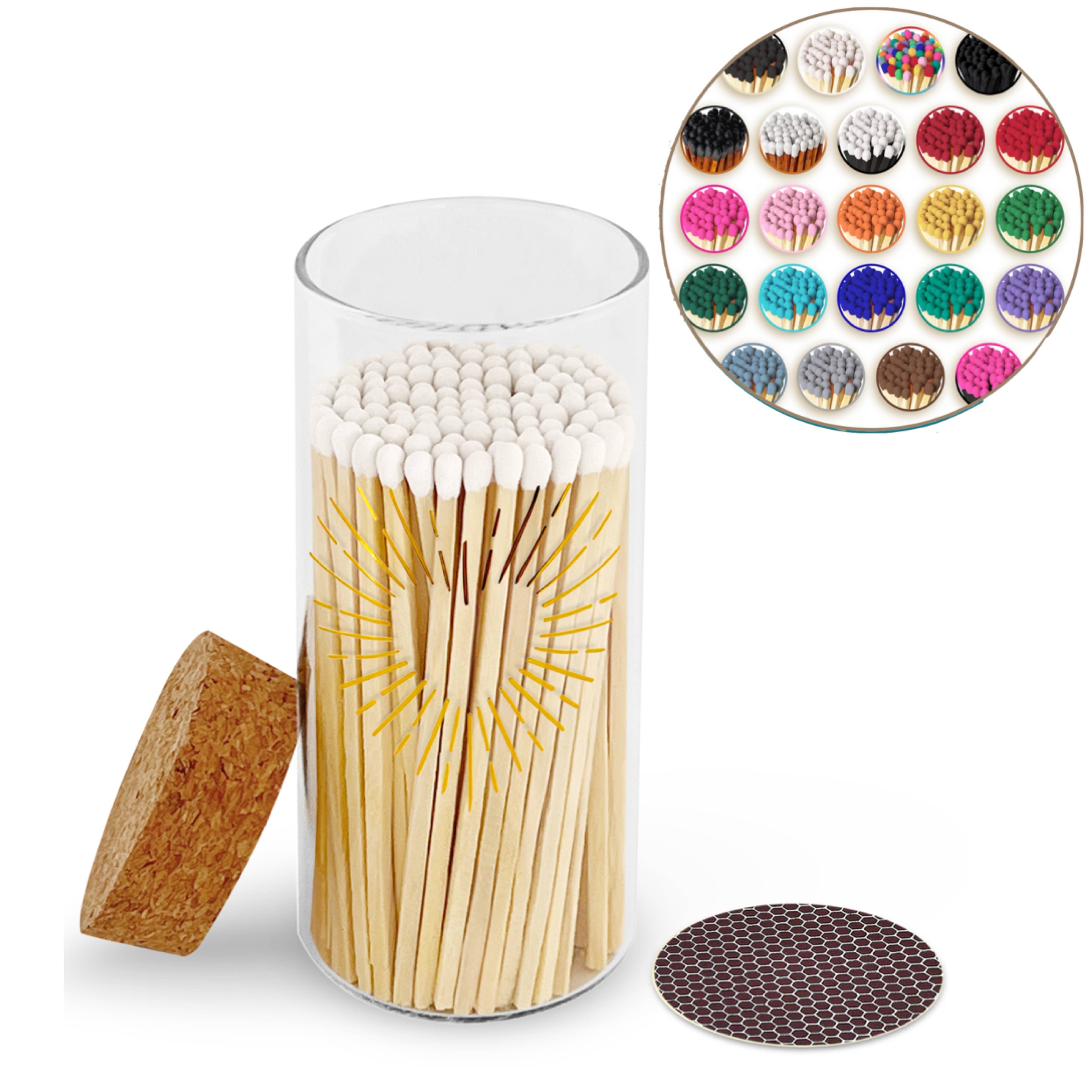 Thankful Greetings – wholesale Tändsticka – Guldtryck med 4" tändstickor & stor korktoppburk25