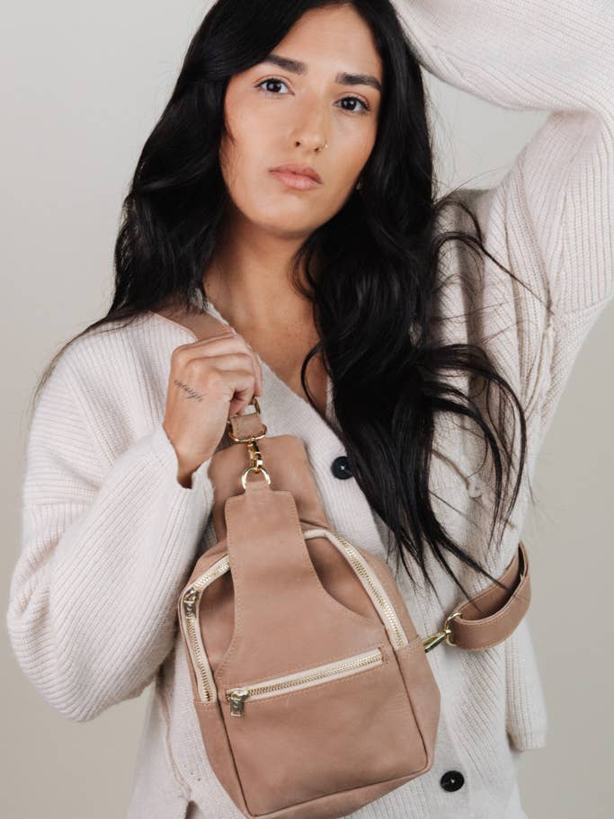 Sharon Schultertasche, Sand für den Großhandel von Crowned Free