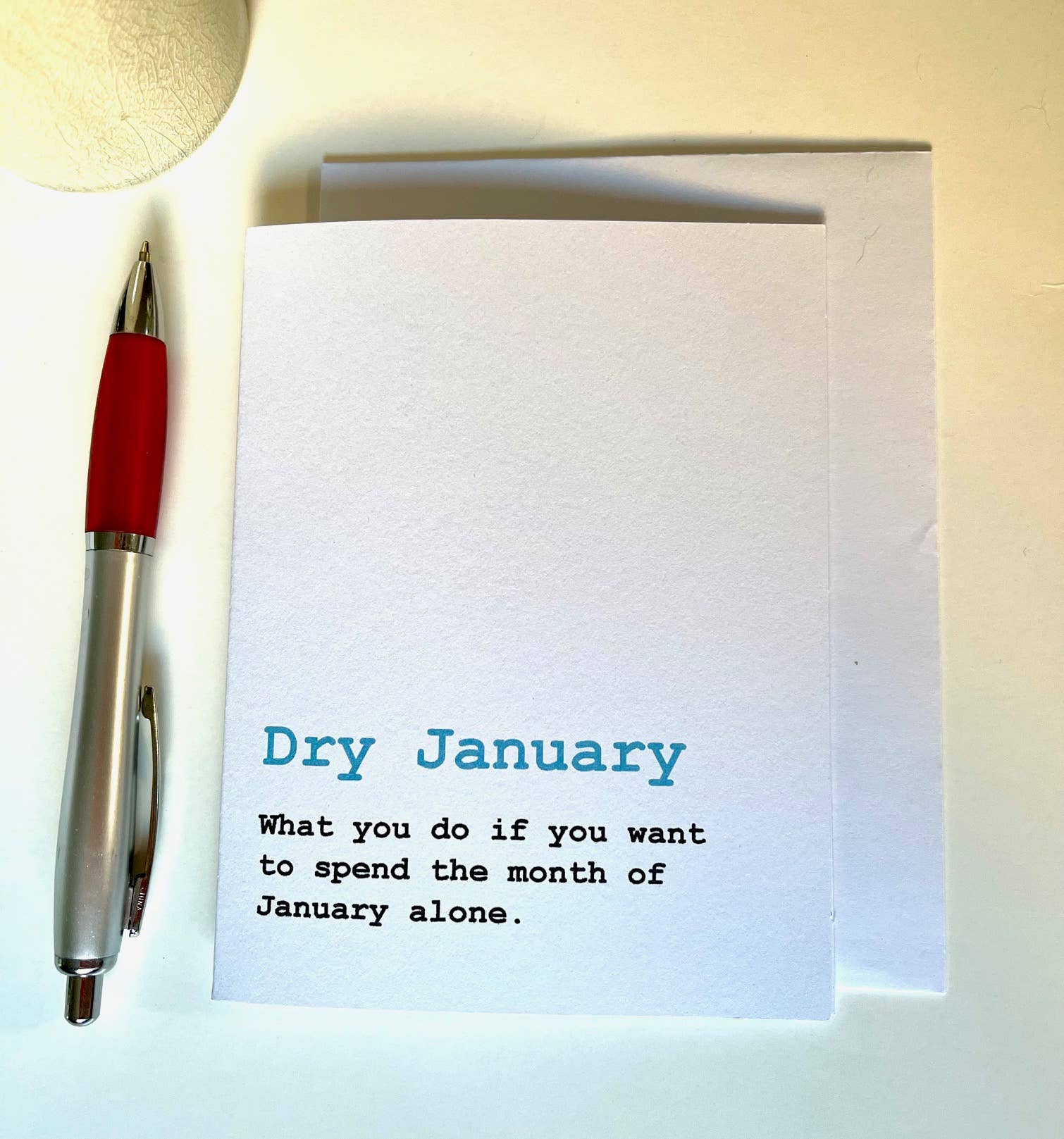 Bad Cards Boutique - Wholesale Gewone wenskaart - Humoristische wenskaart van Dry January2