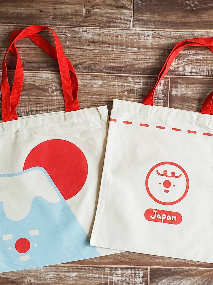 Mt. Fuji Tote Bag for wholesale by illusfia