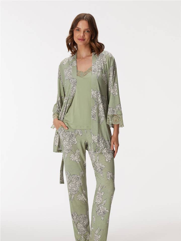 Daylily 11402 Women's Gown, Camisole & Pants Set for wholesale by GOLDENBAY