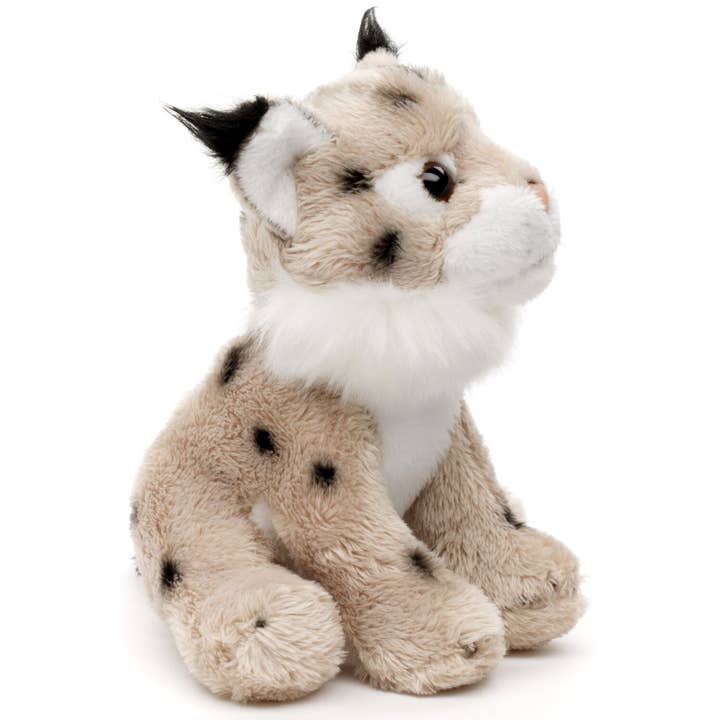 Uni Toys - Vente Peluche – enfant et bébé - Peluche Lynx - 13 cm (longueur) - doudouille/peluche