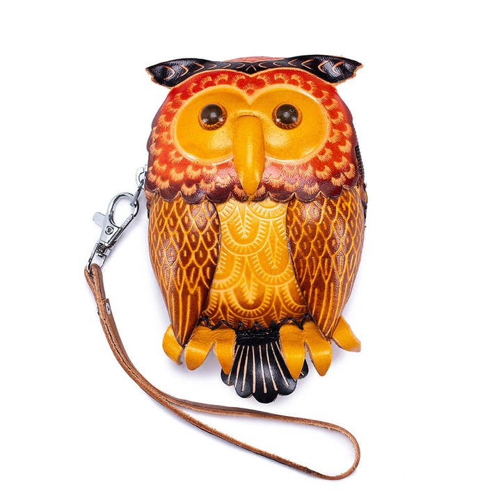 SALINA TRADING INC - Wholesale Coin Purse - Women's - Creative Handmade Leather Coin Purse with Zodiac Animal Design7