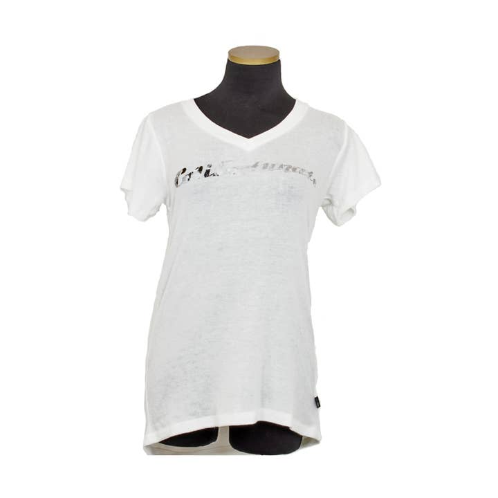 PALMS V NECK WHITE for wholesale by Maskdanna by Califortunate