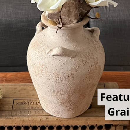 12" Zephyr Clay Vase With 3 Ears for wholesale by ClayRoot Artisan Studio