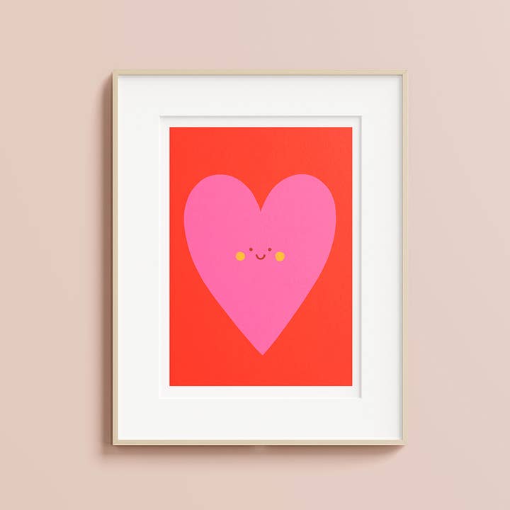 Marylou Chalon - Wholesale Art Print - Smiling heart, illustration2