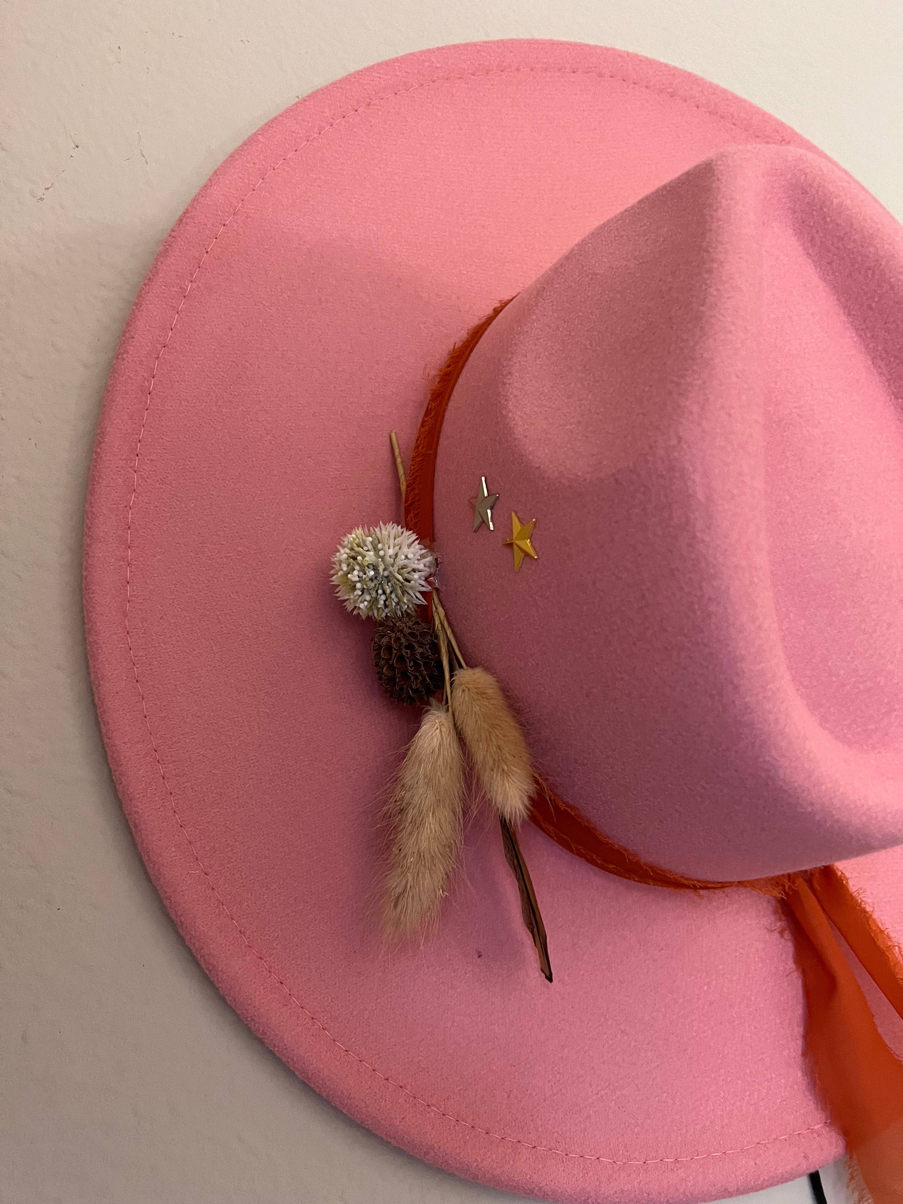 Krew Designs - Wholesale Cowboy Hat - Women's - Pink Cactus Sunset1