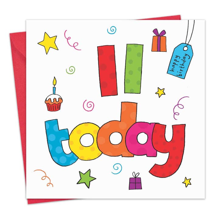 Age 11 Birthday Card for wholesale by Twizler Ltd