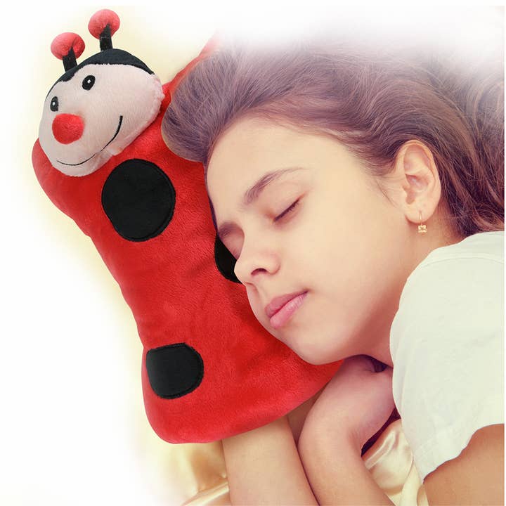 Cloudz - Wholesale Travel Pillow - Kids & Baby - Cloudz Plush On Hand Travel Pillow Pal - Ladybug