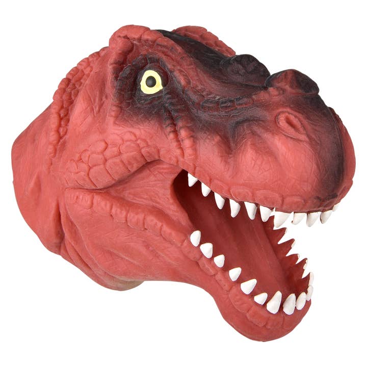 (T) STRETCHY DINOSAUR HAND PUPPET 6" for wholesale by The Toy Network