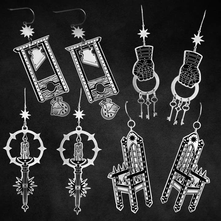 While Odin Sleeps - Wholesale Dangle Earrings - Guillotine1