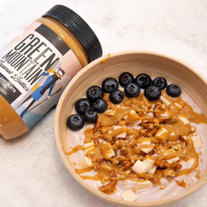 Green Mountain Peanut Butter - Wholesale Nut butter - White Chocolate Pretzel Peanut Butter (Seasonal)1