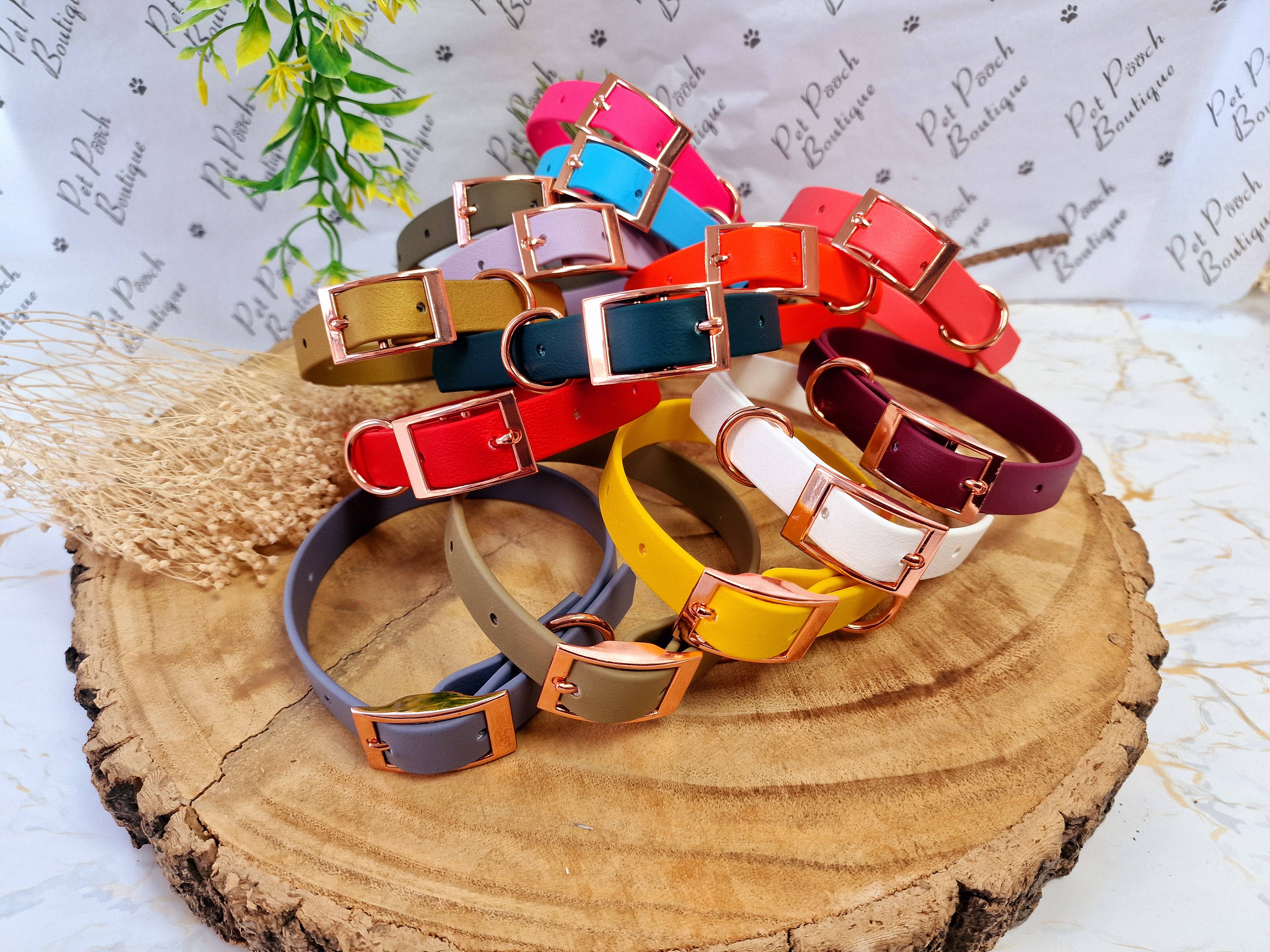 Pet Pooch Boutique – Engroshandel Halsbånd - Hund – Blå Lagune Biothane Hundehalsbånd - Metalbeslag - Håndlavet3