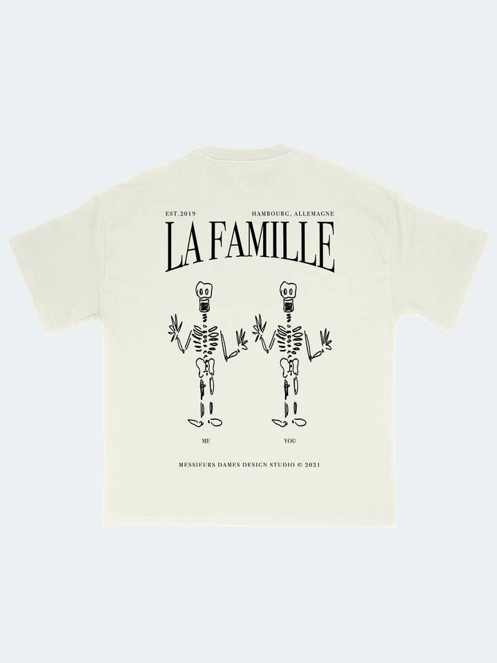Camiseta Esqueletos La Famille Natural para venta al por mayor de MESSIEURS DAMES