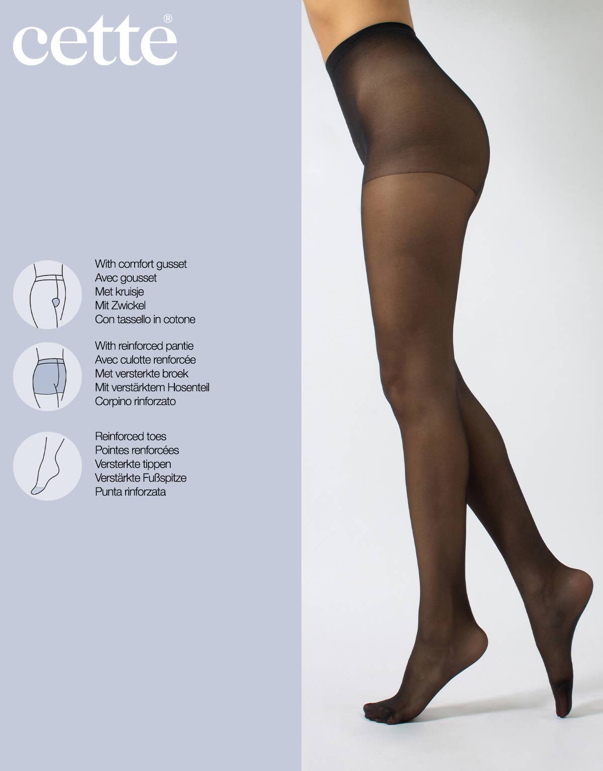Cette – Collants - Mulher por atacado – Collants transparentes, LUCCA Collants transparentes 40 DEN, Tamanhos até 4XL18