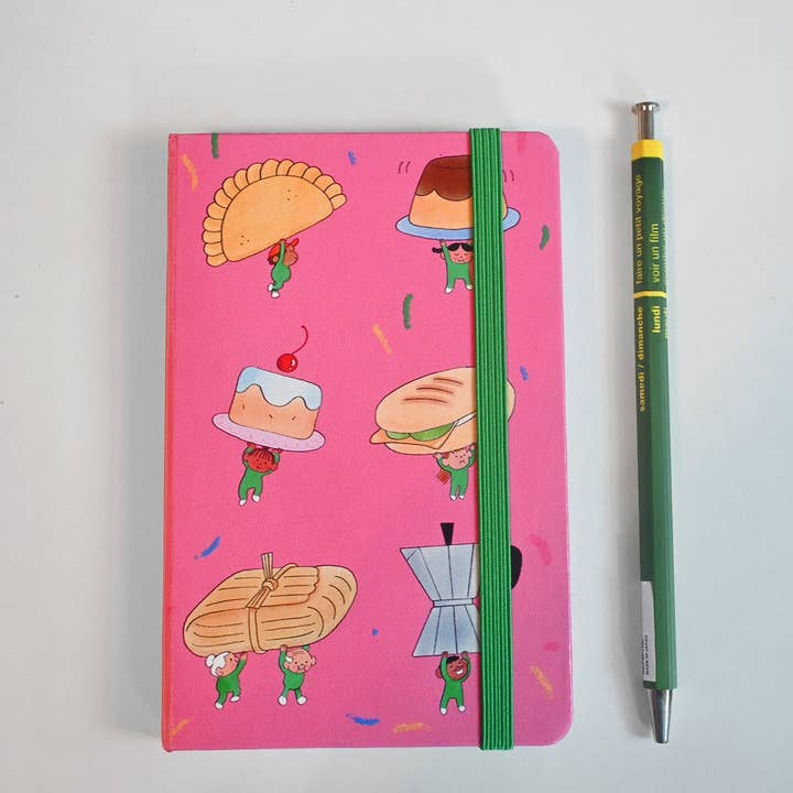 Natali Koromoto - Wholesale Notebook - "Food on Parade" Hardcover Notebook