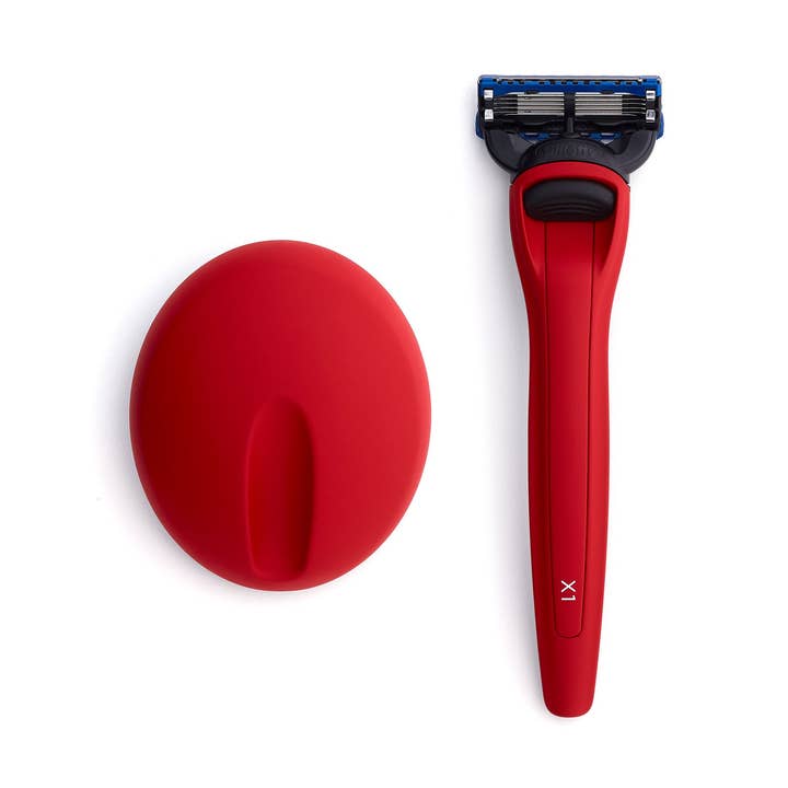 X1 Matte Red Razor and Stand - Gillette Fusion 5 for wholesale by Bolin Webb