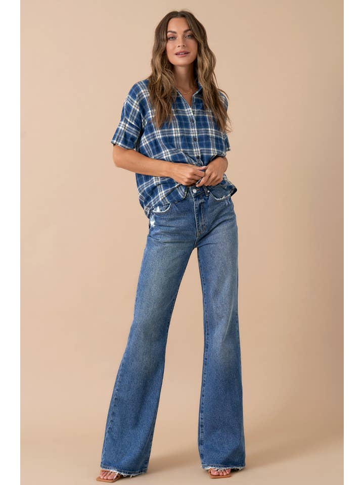 Insane Gene USA - Wholesale Jeans - Women's - High Rise Relaxed Boot Cut Denim