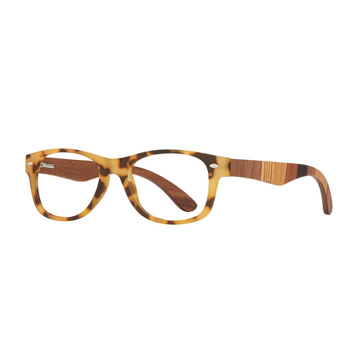 BP20212 - River - Matte Tort / Multi Wood /Blue Light Filter for wholesale by Blue Planet Eco-Eyewear