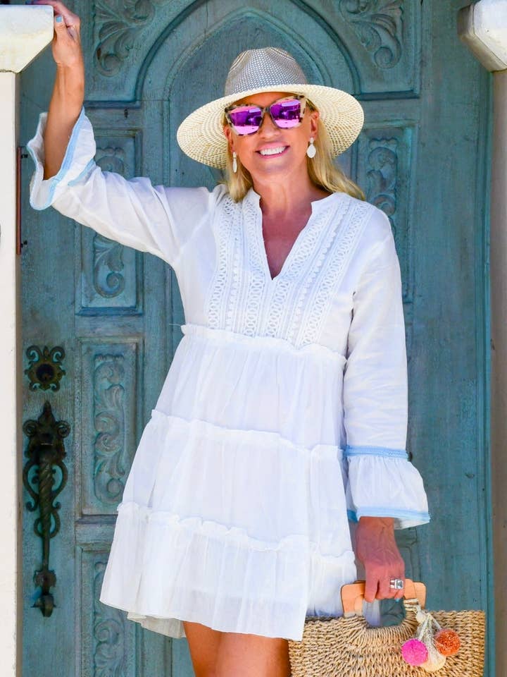 Abito Belle/Bianco per la vendita all'ingrosso da parte di Walker&Wade